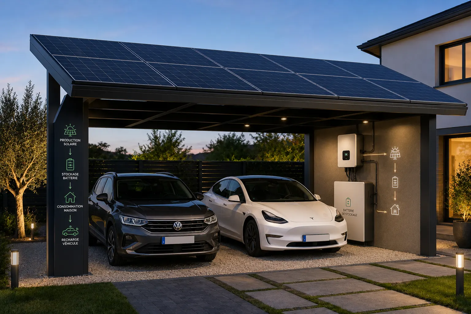 Carport solaire : savoir-faire Dispac Énergies à Bayonne