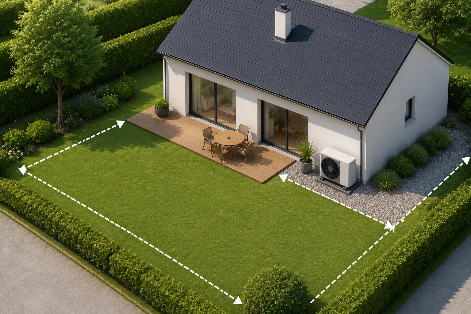 Installation de pompe à chaleur, climatisation et extension de maison réalisée par Dispac Énergies à Bayonne